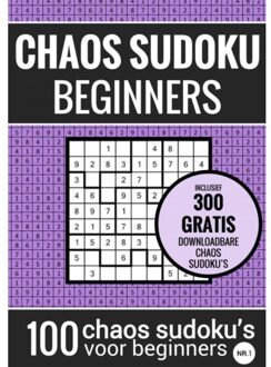 Brave New Books Sudoku Makkelijk: Chaos Sudoku - Nr. 1 - Puzzelboek Met 100 Makkelijke Puzzels Voor - Sudoku Puzzelboeken
