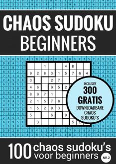 Brave New Books Sudoku Makkelijk: Chaos Sudoku - Nr. 2 - Puzzelboek Met 100 Makkelijke Puzzels Voor - Sudoku Puzzelboeken