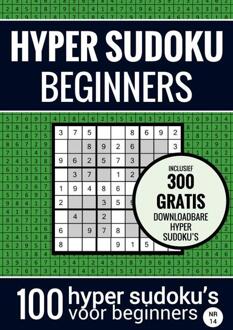 Brave New Books Sudoku Makkelijk: Hyper Sudoku - Nr. 14 - Puzzelboek Met 100 Makkelijke Puzzels Voor - Sudoku Puzzelboeken
