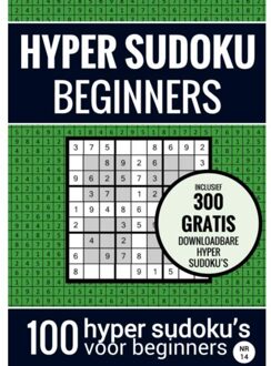 Brave New Books Sudoku Makkelijk: Hyper Sudoku - Nr. 14 - Puzzelboek Met 100 Makkelijke Puzzels Voor - Sudoku Puzzelboeken