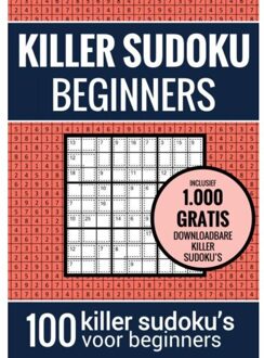 Brave New Books Sudoku Makkelijk: Killer Sudoku - Puzzelboek Met 100 Makkelijke Puzzels Voor Volwassenen En Ouderen - Sudoku Puzzelboeken
