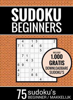 Brave New Books Sudoku Makkelijk - Puzzelboek Voor Beginners: 75 Makkelijke Sudoku Puzzels Voor Volwassenen En - Sudoku Puzzelboeken