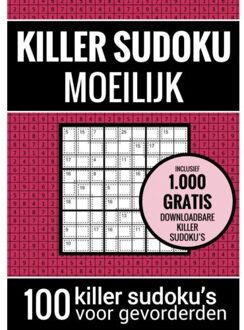 Brave New Books Sudoku Moeilijk: Killer Sudoku - Puzzelboek Met 100 Moeilijke Puzzels Voor Volwassenen En Ouderen - Sudoku Puzzelboeken