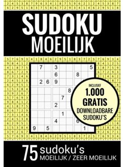 Brave New Books Sudoku Moeilijk / Sudoku Zeer Moeilijk - Puzzelboek: 75 Moeilijke Sudoku Puzzels Voor - Sudoku Puzzelboeken