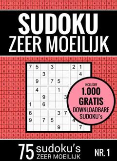 Brave New Books Sudoku Zeer Moeilijk - Puzzelboek: 75 Zeer Moeilijke Sudoku Puzzels Voor Volwassenen En - Sudoku Puzzelboeken