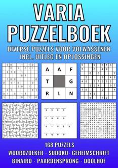 Brave New Books Varia Puzzelboek - Diverse Puzzels Voor Volwassenen - Incl. Uitleg En Oplossingen - Nr. 41 - Puzzelboeken & Meer