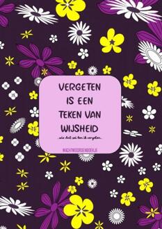 Brave New Books Vergeten Is Een Teken Van Wijsheid - Wachtwoordenboekje - Originele Cadeaus