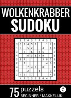 Brave New Books Wolkenkrabber Sudoku - Nr. 40 - 75 Puzzels - Beginner / Makkelijk - Sudoku Puzzelboeken