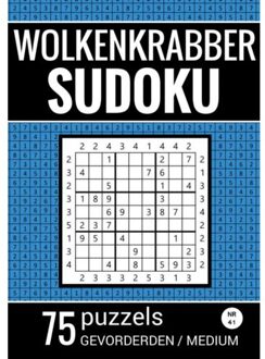 Brave New Books Wolkenkrabber Sudoku - Nr. 41 - 75 Puzzels - Gevorderden / Medium - Sudoku Puzzelboeken