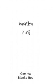 Brave New Books Woorden in mij - Boek Gemma Blanke-Bos (9402164685)