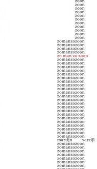 Brave New Books Zo Man Zo Zoon - Martijn Verzijl