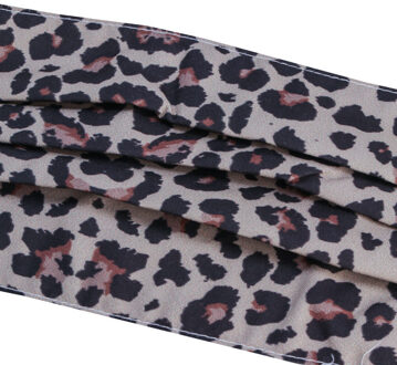 Brave Soul Accessoires Brave Soul modieus mondkapje met luipaardprint in lichtbruin