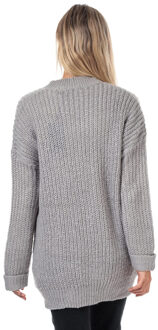 Brave Soul grijs open vest voor dames - maat EU 47.5 / UK 12