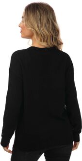 Brave Soul kersttrui met varkentje voor dames, zwart - EU 44 / UK 16