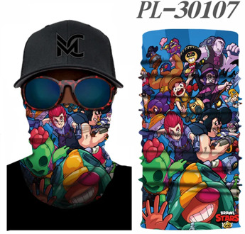 Brawling Game Stars Mouth Face Sacrf Cartoon Cotton Dustproof Face Scarf Women Men Cosplay Kids Toys Anime Mouth Unisex