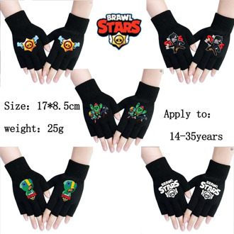 Brawling Gloves stars Spring Women Warmth Knitted Arm Fingerless Gloves Stretchy Mittens Men Women Hand Arm Warm Female Gloves