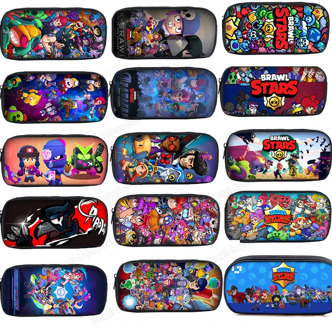 Brawling Stars Large Capacity Pencil Case Game Pencilcase School Pen Case Supplies Pencil Bag School Box Pencil Pouch Stationery