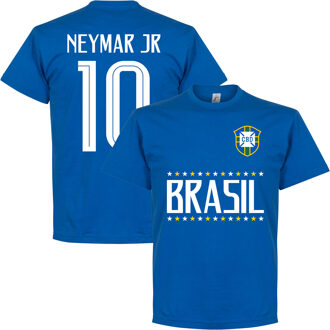 Brazilië Neymar JR 10 Team T-Shirt - Blauw