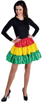 Brazilie & Samba Kostuum | Rock Around The Clock Volangen Rok Limburg Vrouw | Medium | Carnaval kostuum | Verkleedkleding