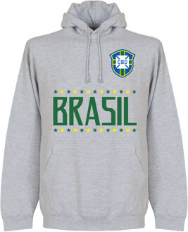Brazilië Team Hooded Sweater - Grijs - XXL