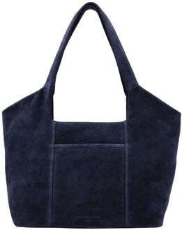 Brazos Handtas blauw schoudertas dames - H 27 x B 47 x D 15 cm
