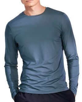 Bread and Boxers Active Long Sleeve Shirt * Actie * Blauw,Zwart - Small,Medium,X-Large