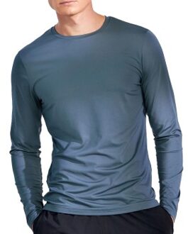 Bread and Boxers Active Long Sleeve Shirt Blauw,Zwart - X-Small,Small,Medium,Large,X-Large