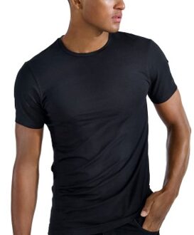 Bread and Boxers Crew-Neck Tencel T-Shirt Zwart,Wit - Small,Medium,Large,X-Large