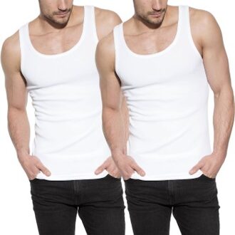 Bread and Boxers Men Tanks 2 stuks Zwart,Wit,Grijs - Small,Medium,Large,X-Large,XX-Large