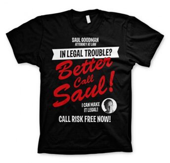 Breaking Bad T-shirt Breaking Bad Better call Saul zwart voor heren