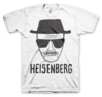 Breaking Bad T-shirt Breaking Bad Heisenberg - wit - heren - korte mouwen