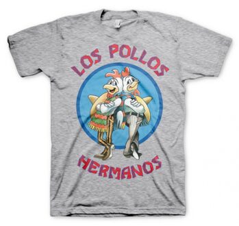 Breaking Bad T-shirt Breaking Bad Los Pollos grijs voor heren