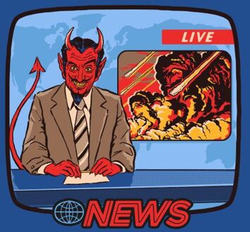 Breaking News Women's T-Shirt - Blue - M - Blue