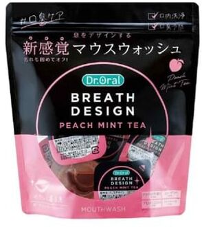 Breath Design Peach Mint Tea Mouthwash 10ml x 16