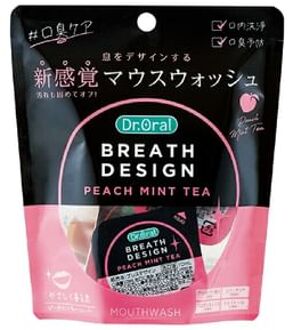 Breath Design Peach Mint Tea Mouthwash 10ml x 5