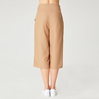 Brede capri -broek Beige - L