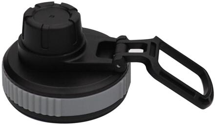 Brede Mond Deksel Draagbare Lekvrij Vervanging Stro Deksel Water Flessen Accessoire Voor Hydro Kolf grijs