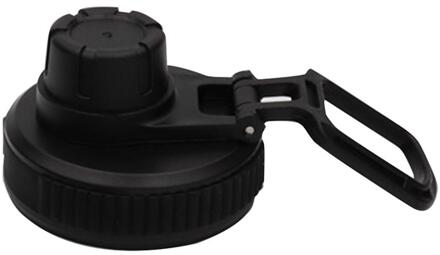 Brede Mond Deksel Draagbare Lekvrij Vervanging Stro Deksel Water Flessen Accessoire Voor Hydro Kolf zwart