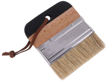 Brede Platte Krijt Verf Wax Borstel Ergonomische Houten Handvat Natuurlijke Haren Borstels Meubels Diy Schilderen Waxen Tool C7AD