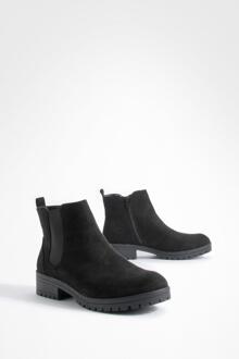 Brede Pull On Chelsea Boots, Black - 36