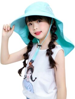 Brede Rand Kinderen Strand Hoed Zon Kinderen Emmer Cap Zomer Meisjes Jongens Travel Outdoor Leuke Casual Anti-Uv Hoeden TL