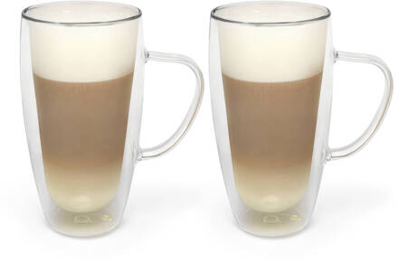 Bredemeijer Dubbelwandig Glas Cappuccino 0,4 L - 2 st. Transparant