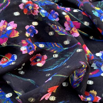 Breedte 44 "Mode Eenvoudige Zijde Georgette Stof Door De Half Yard Voor Dress Shirt Materiaal