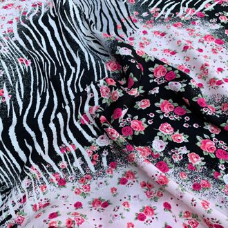 Breedte 59 "Modieuze Eenvoudige Gedrukt Puur Katoen Zijde Stof Door De Half Yard Voor Jurk Cheongsam Shirt Materiaal