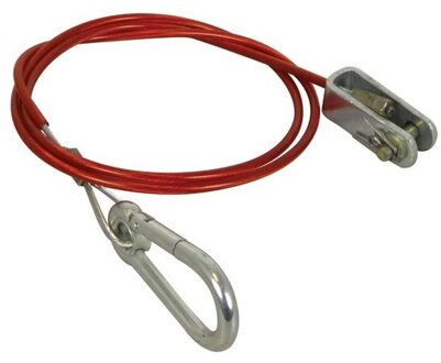 Breekkabel musketonhaak 100cm 1500N/150kg