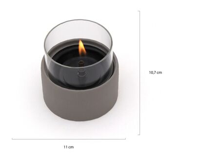 Breeze 10 sfeerlicht ø11cm (h:10,7cm) - Laagste prijsgarantie! Grijs