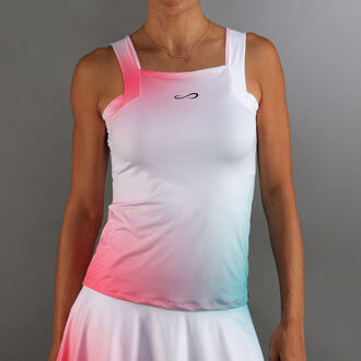 Breeze Tanktop Dames-Neonroze,Wit - XS,S,M,L