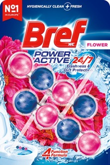 Bref Toiletblokken Bref Power Active Fresh Flowers Duo 50 g + 50 g