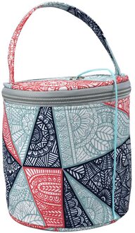 Breien Garen Haak Ronde Opbergtas Breien Naalden Garen Tote Organizer Diy Craft Wollen Mand Naaien Tool Bag geometry