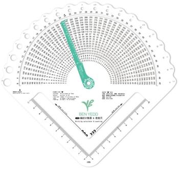 Breien Gauge Converter Trui Breien Circulaire Weave Craft Breien Rekenmachine Tellen Frame Heerser Naaien Diy Kleding Naaien